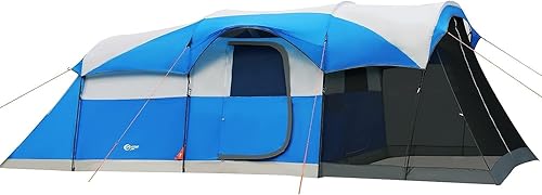 PORTAL 6/8/10 Person Family Camping Tent with Screen Room, Water Resis — Our recommended configuration for best results