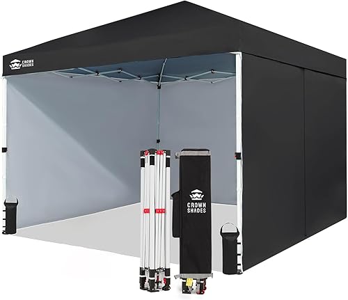 CROWN SHADES 10X10 Commercial Instant Canopy Pop Up Tent with CENTERLO — Our recommended configuration for best results
