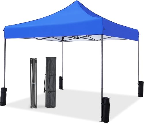 NEWBULIG 10x10 FT Pop Up Canopy Easy Up Tents for Camping Parties Even — Build quality and design details up close