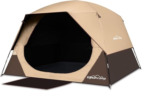 4/6 Person Blackout Camping Tent, Easy Setup Waterproof Family Dome Te — Real-world performance testing in action