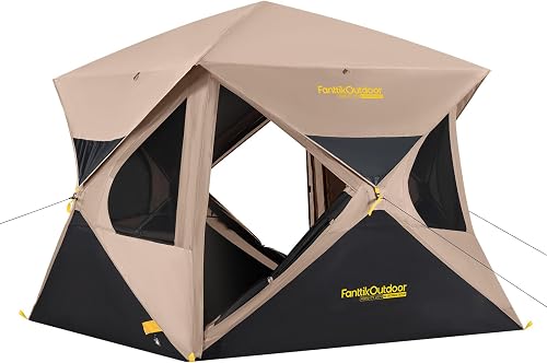 FanttikOutdoor Alpha C4 Ultra Camping Tent 4 Person Pop Up Instant Cab — Our hands-on testing setup for best camping headlamp for 