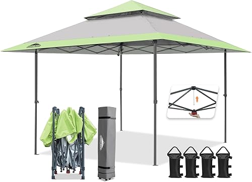 EAGLE PEAK 13x13 Straight Leg Pop Up Canopy Tent Instant Outdoor Canop — Build quality and design details up close