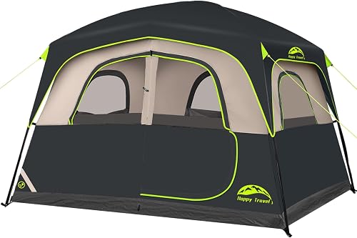 Happy Travel Tent 6 Person Tents for Camping, Waterproof Easy Setup Ca — Our recommended configuration for best results