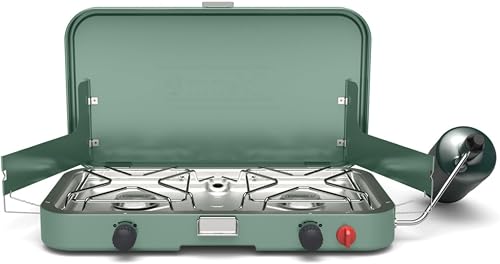 Coleman Cascade 222 2-Burner Camping Stove, Portable Cooktop with 22,0 — Build quality and design details up close