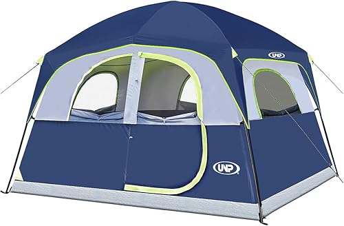 UNP Tents 6 Person Waterproof Windproof Easy Setup,Double Layer Family — Real-world performance testing in action