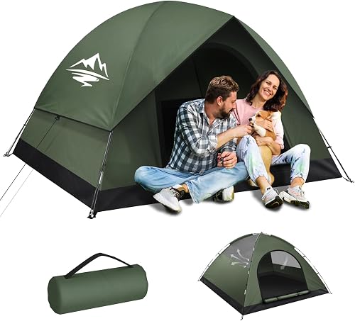 Tents for Camping 2/3 Person with Rainfly - Camping Tent Waterproof Wi — Real-world performance testing in action