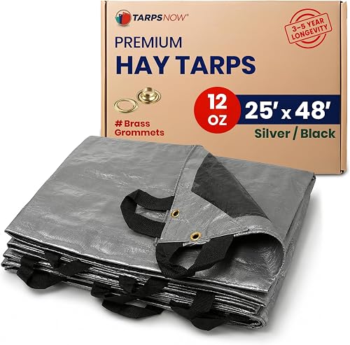 Tarps Now | Heavy Duty Waterproof Hay Tarp 25' x 48' ft | Multipurpose — Our hands-on testing setup for best sleeping bag for vanl